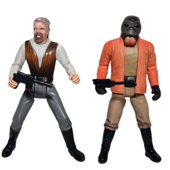 Star Wars Cantina Dr. Evazan, Ponda Baba Vintage Action Figures Loose & Blasters - Picture 1 of 4